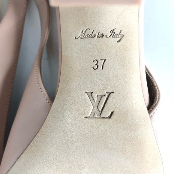 NIB Louis Vuitton Sparkle Slingback Pointed Toe Pumps 37 - Picture 9 of 11